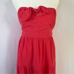 Universal Thread Strapless Pink Dress with Tiered Skirt and Pockets Sz Large